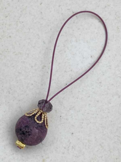 Purple Crazy Agat - fits needle 2-15 mm