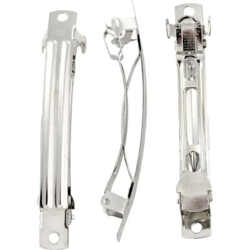 Hairclips silver-plated - 6 cm