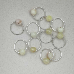 Fire agat -  fits needle 2-9 mm