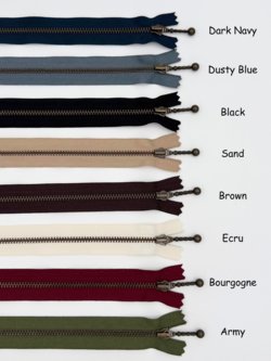 Zipper with ball pull - 20 cm