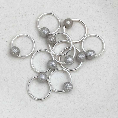 Dark Silver Stardust - fits needle 2-6 mm