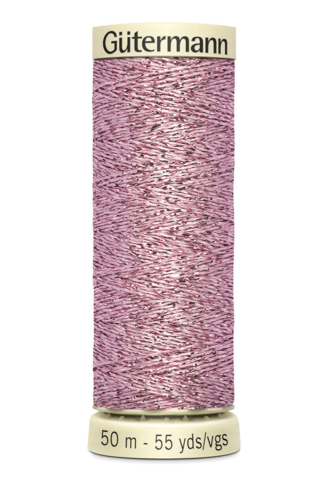 Metallic Thread 12 Rosa