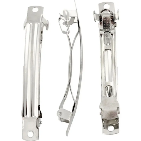 Hårspænde forsølvet - 6 cm